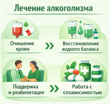 лечение алкоголизма в Балахне этапы